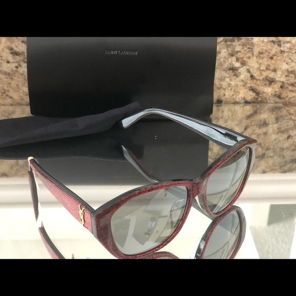 SLV M3/F sunglasses in Red glitter  Sunglasses - Picture 3 of 6